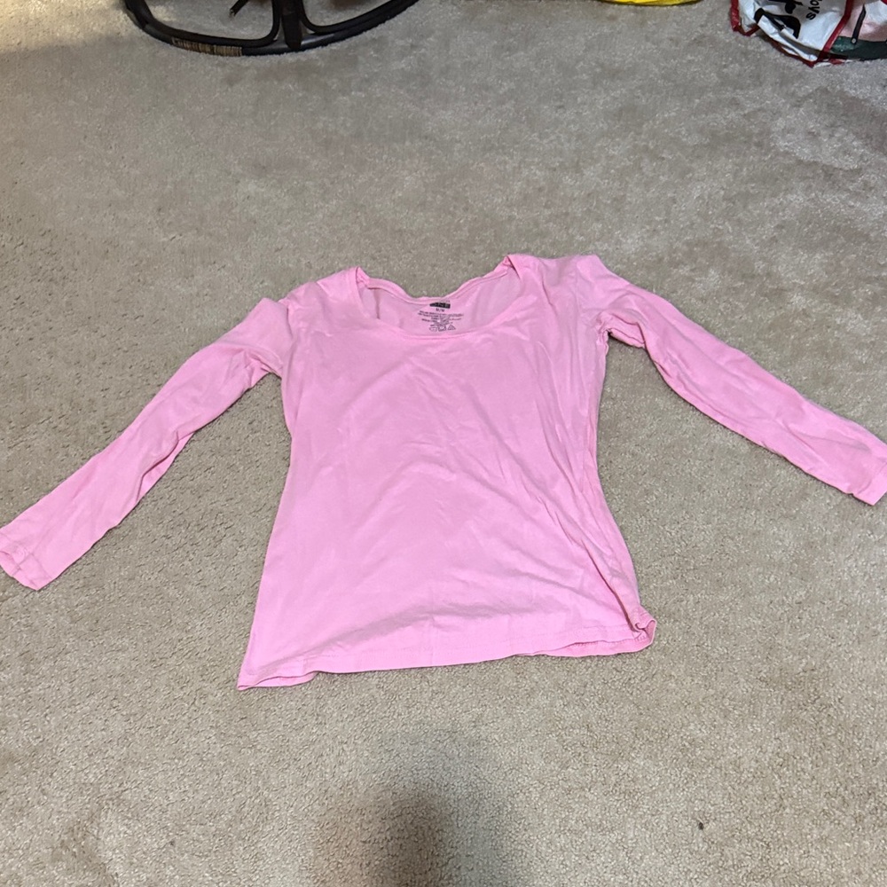 Pink Long Sleeve Women's Top